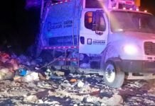 Muere pepenador tras ser atropellado por un camión de la basura en el relleno sanitario de Culiacán