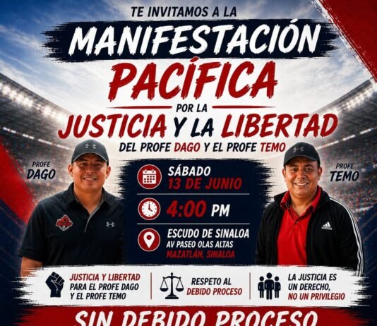 Convocan a manifestación por entrenadores deportivos detenidos en Mazatlán